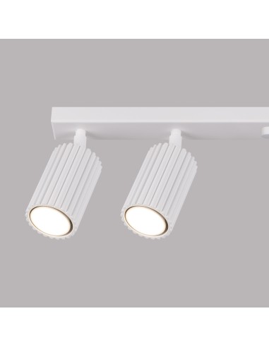 Lámpara de techo KARBON 6L blanca