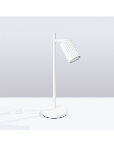 Lámpara de mesa KARBON blanca