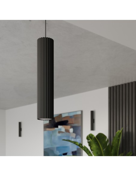 Lámpara de techo KARBON 30 negra