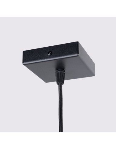 Lámpara colgante KARBON 1 negro