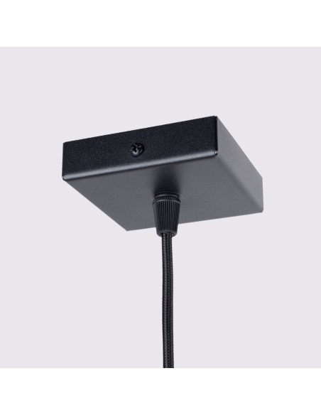 Lámpara colgante KARBON 1 negro