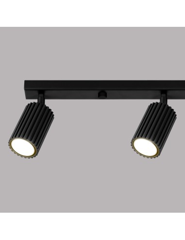 Lámpara de techo KARBON 4L negra