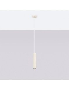 Lámpara colgante KARBON 1 beige 2