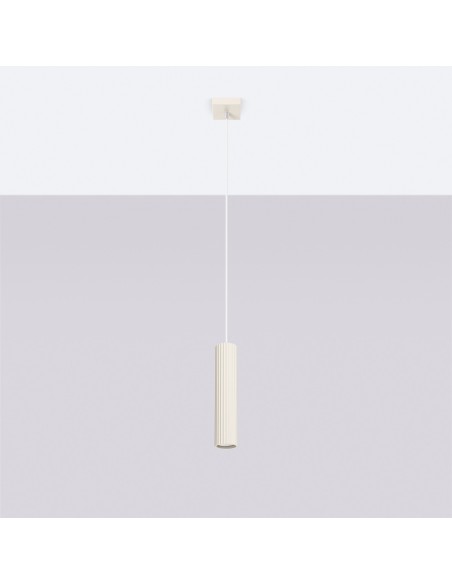 Lámpara colgante KARBON 1 beige