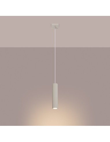 Lámpara colgante KARBON 1 beige