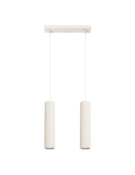 Lámpara colgante KARBON 2 beige