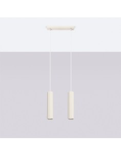 Lámpara colgante KARBON 2 beige 2