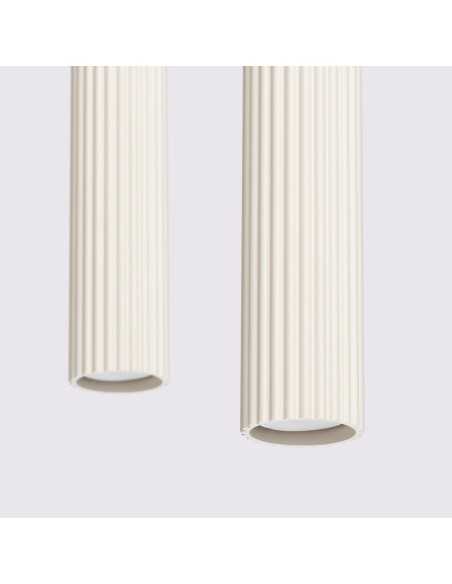 Lámpara colgante KARBON 2 beige