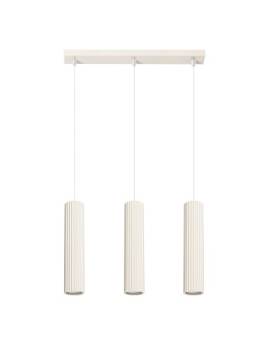 Lámpara colgante KARBON 3L beige