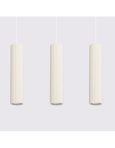 Lámpara colgante KARBON 3L beige