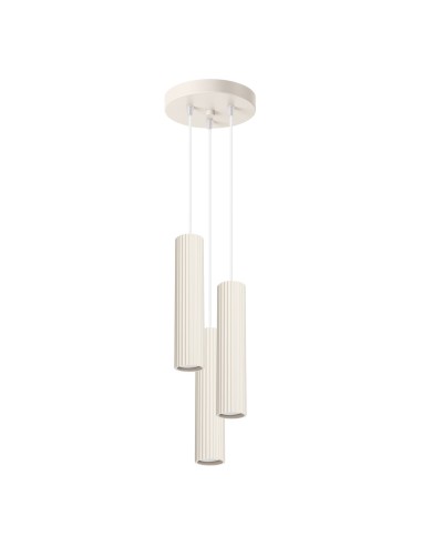 Lámpara colgante KARBON 3P beige