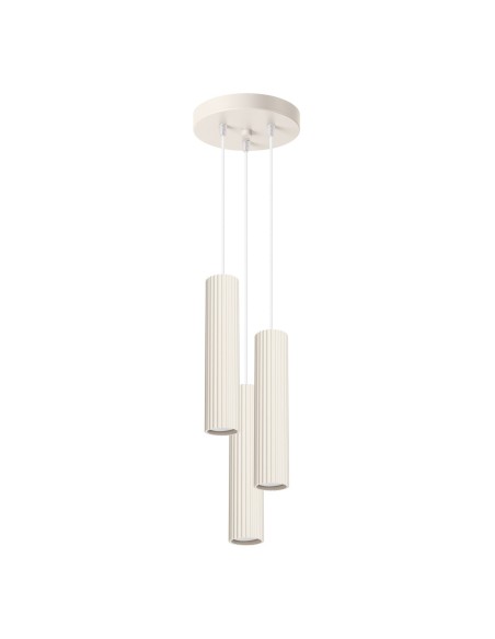 Lámpara colgante KARBON 3P beige