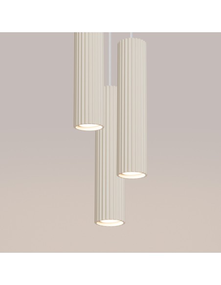 Lámpara colgante KARBON 3P beige