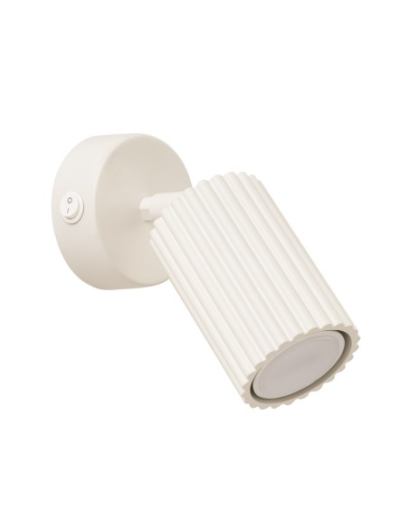 Aplique KARBON beige con interruptor