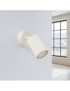 Aplique KARBON beige con interruptor 2