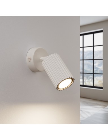 Aplique KARBON beige con interruptor