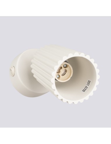 Aplique KARBON beige con interruptor