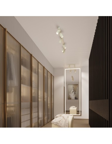 Aplique KARBON beige con interruptor