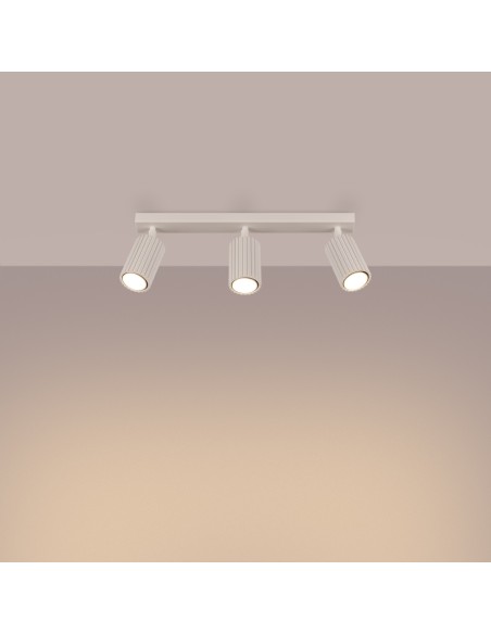 Lámpara de techo KARBON 3L beige