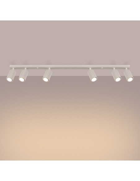 Lámpara de techo KARBON 6L beige