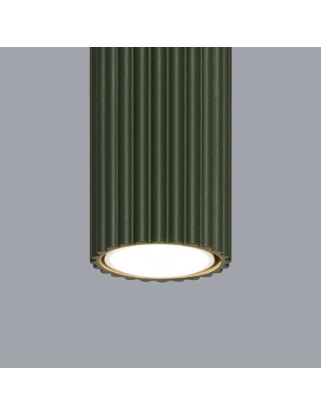 Lámpara de techo KARBON 20 verde oliva