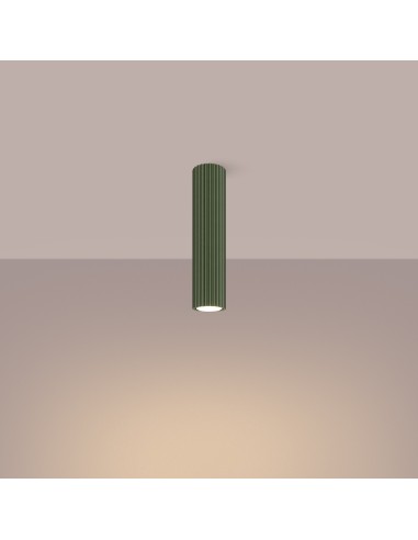 Lámpara de techo KARBON 30 verde oliva