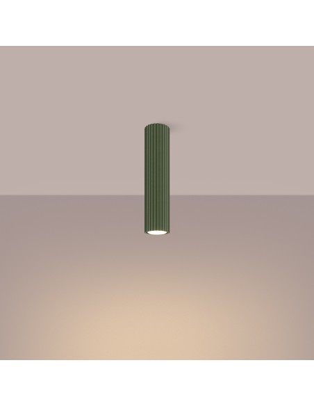 Lámpara de techo KARBON 30 verde oliva