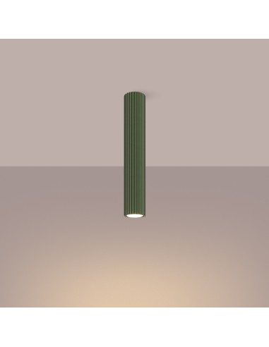 Lámpara de techo KARBON 40 verde oliva