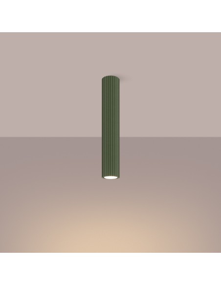 Lámpara de techo KARBON 40 verde oliva