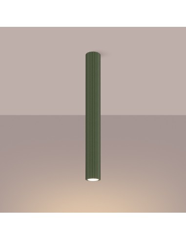 Lámpara de techo KARBON 60 verde oliva