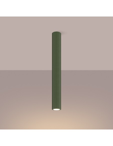 Lámpara de techo KARBON 60 verde oliva