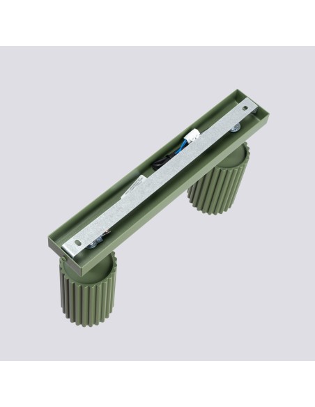 Lámpara de techo KARBON 2 verde oliva