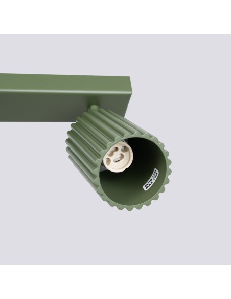 Lámpara de techo KARBON 2 verde oliva