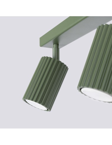 Lámpara de techo KARBON 2 verde oliva
