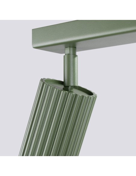 Lámpara de techo KARBON 2 verde oliva