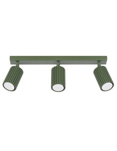Lámpara de techo KARBON 3L verde oliva