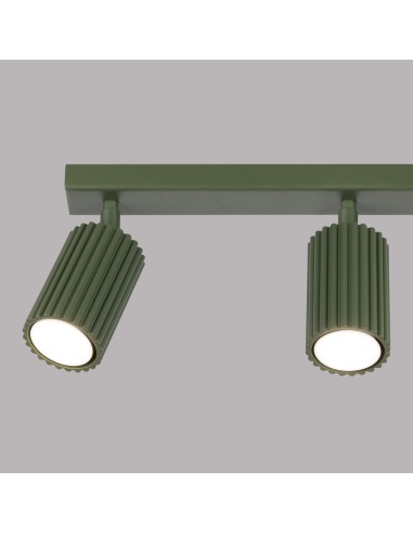 Lámpara de techo KARBON 3L verde oliva