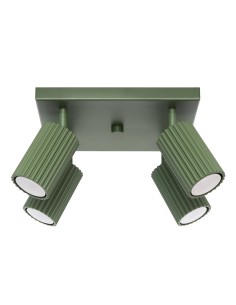 Lámpara de techo KARBON 4 verde oliva