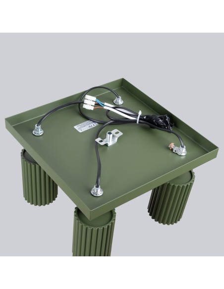 Lámpara de techo KARBON 4 verde oliva