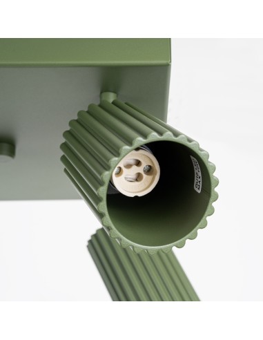 Lámpara de techo KARBON 4 verde oliva