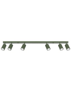 Lámpara de techo KARBON 6L verde oliva