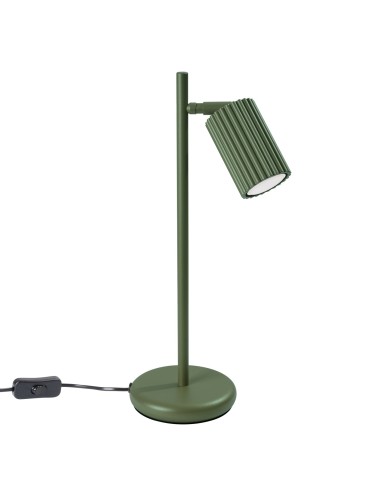 Lámpara de mesa KARBON verde oliva