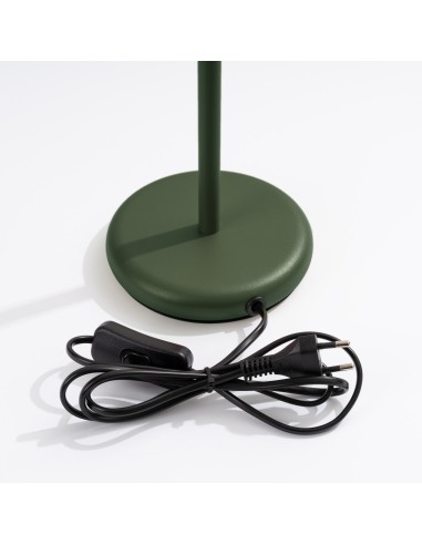 Lámpara de mesa KARBON verde oliva