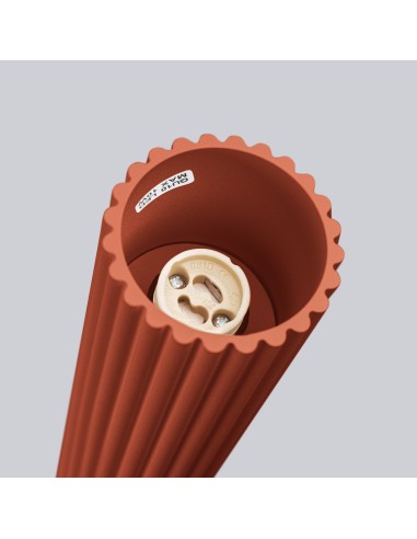 Lámpara de techo KARBON 10 rojo ocre
