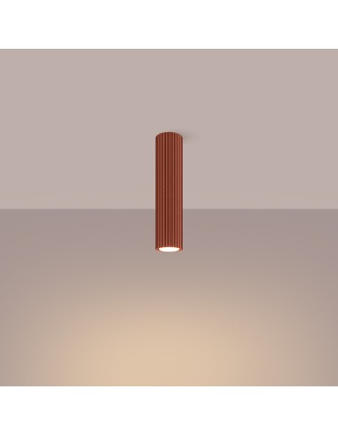 Lámpara de techo KARBON 30 rojo ocre