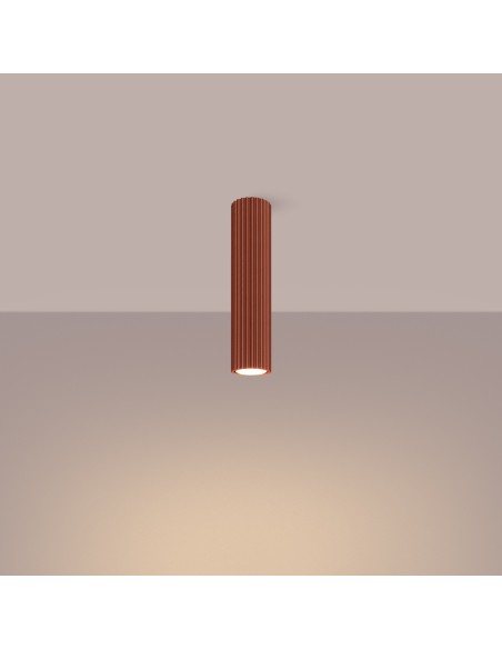 Lámpara de techo KARBON 30 rojo ocre