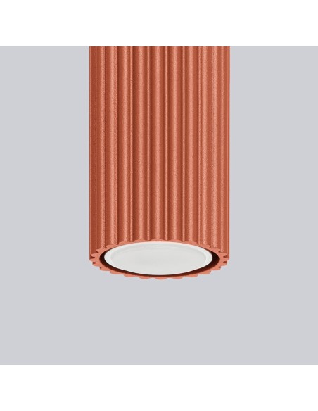 Lámpara de techo KARBON 30 rojo ocre