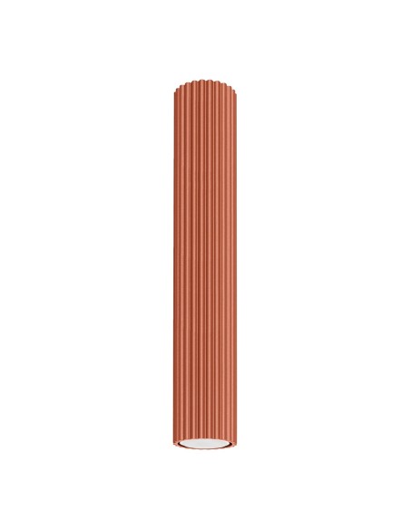 Lámpara de techo KARBON 40 rojo ocre