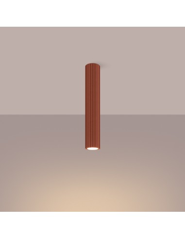 Lámpara de techo KARBON 40 rojo ocre