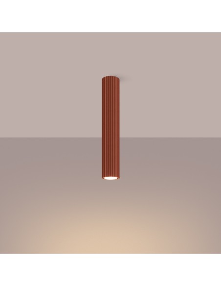 Lámpara de techo KARBON 40 rojo ocre